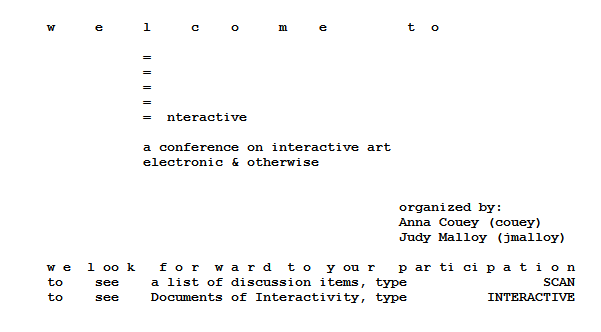 Interactive logon screen