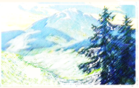 Vermont winter landscape