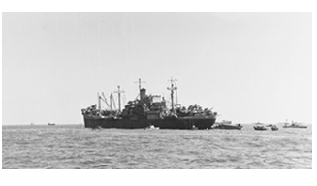 USS Bayfield, June 5. 1944